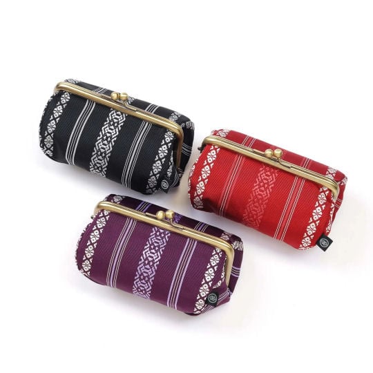 Hakata-Ori Kisslock Cosmetics Pouch