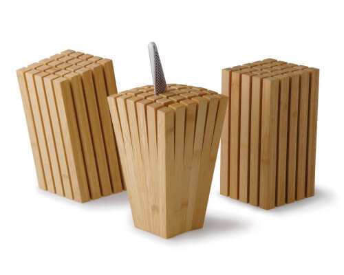Split Bamboo Knife Block